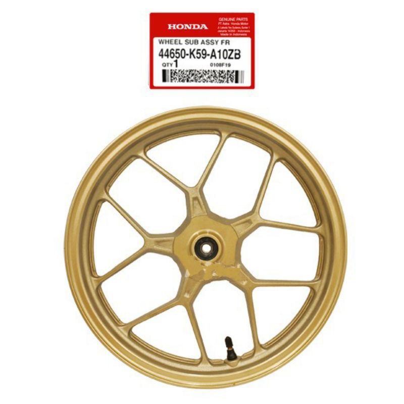 Velg peleg vario 125 new 150 led lama depan gold 44650K59A10ZB.original ahm