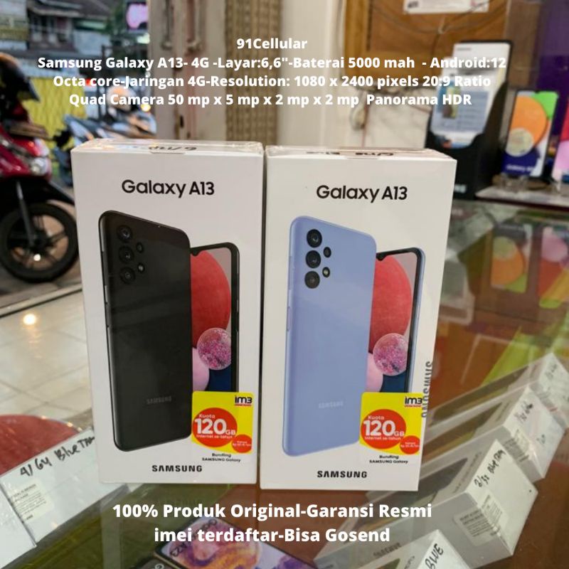 Samsung Galaxy A13 ram 6/128 gb garansi resmi sein 1 tahun