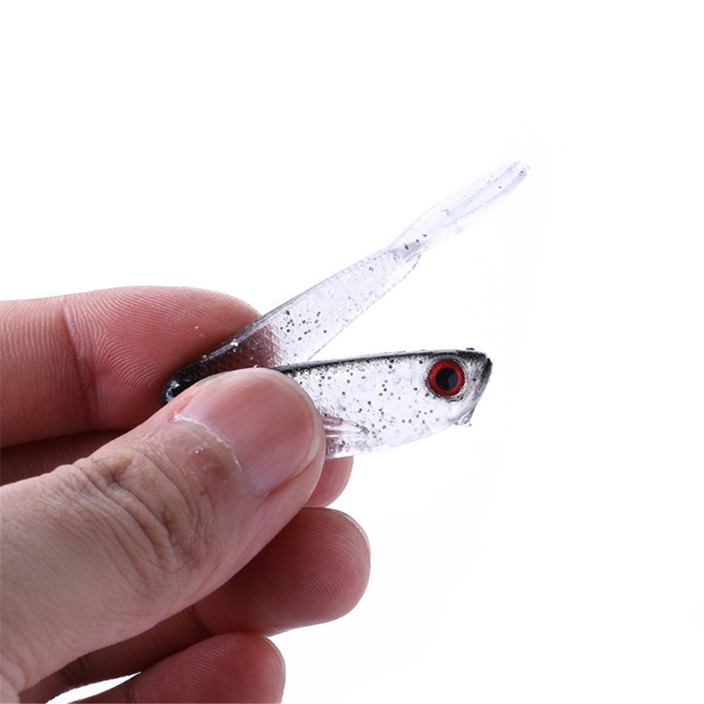 SYFishing 10Pcs Lifelike Soft Fish Umpan Pancing 7.5cm 2.35g Swimbait Fishing Lure Ikan Bass Wobbler Kail Memancing Tackle