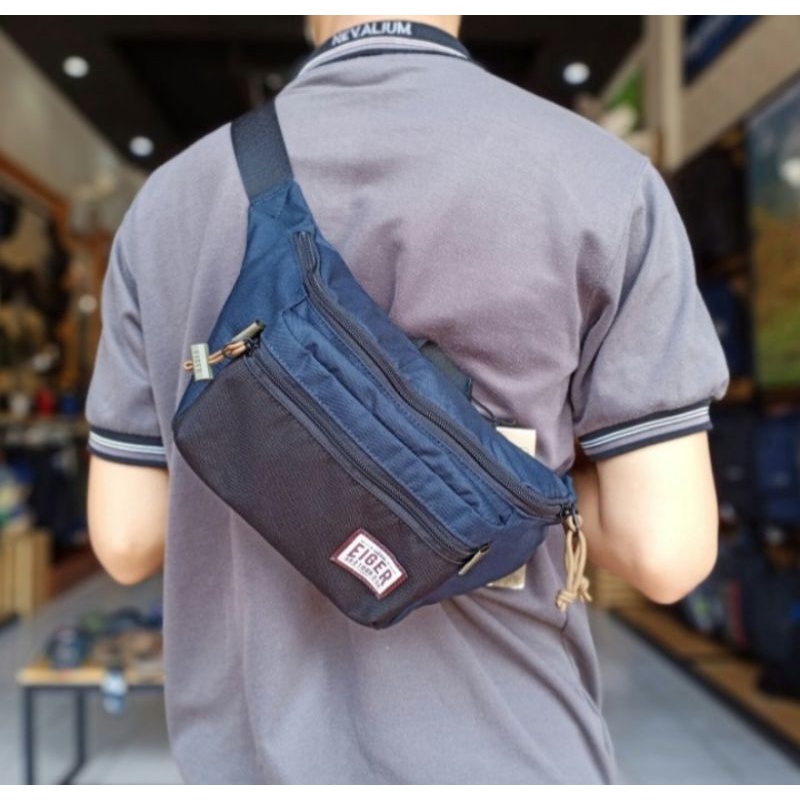 Tas Pinggang Router EIGER4598-NAVY/OLIVE - Waist Bag Pria Original Produk