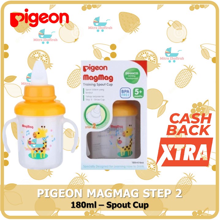 ✅MZ✅ Pigeon MagMag Step 2 Spout Cup 180ml