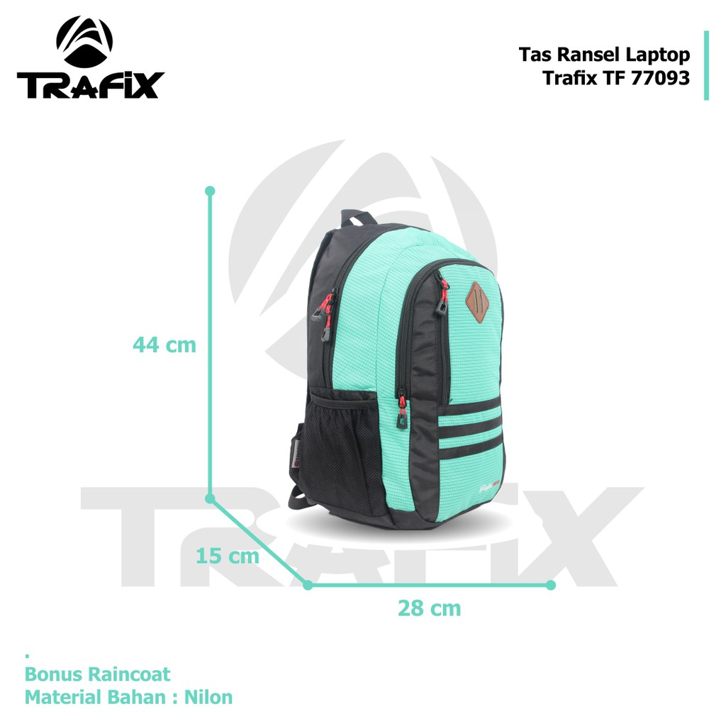 [KLIKTAS] Tas Ransel Pria Trafix 77093 Kerja Sekolah Kuliah Backpack Anti Air Banyak Saku