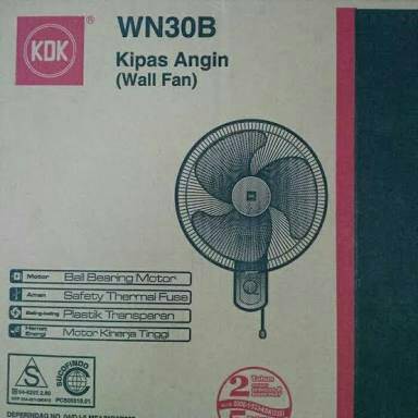 KDK Wall Fan wallfan WN-30B Kipas Angin Dinding Tembok kdk