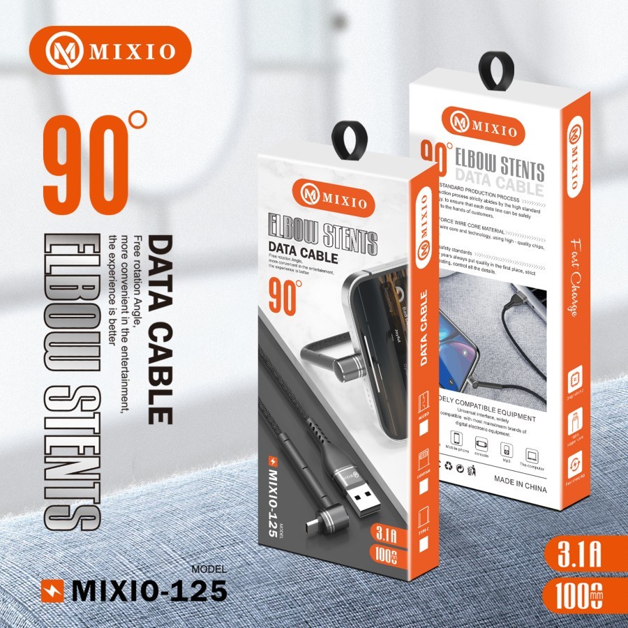 MIXIO-125 Stand USB Data Cable 1M Bracket 90 Degree kabel data 1000cm