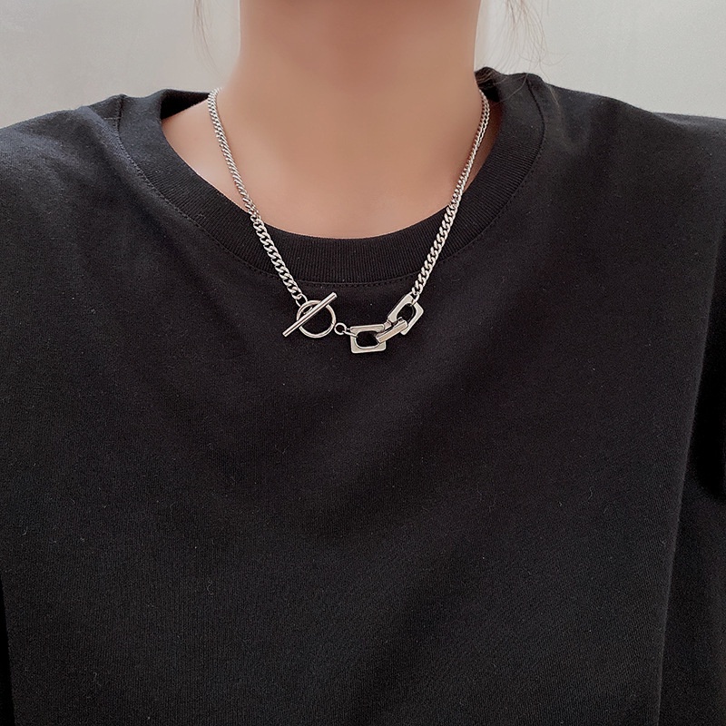 Titanium Steel Necklace Accessories Hip-hop Clavicle Chain Personality Harajuku Trend