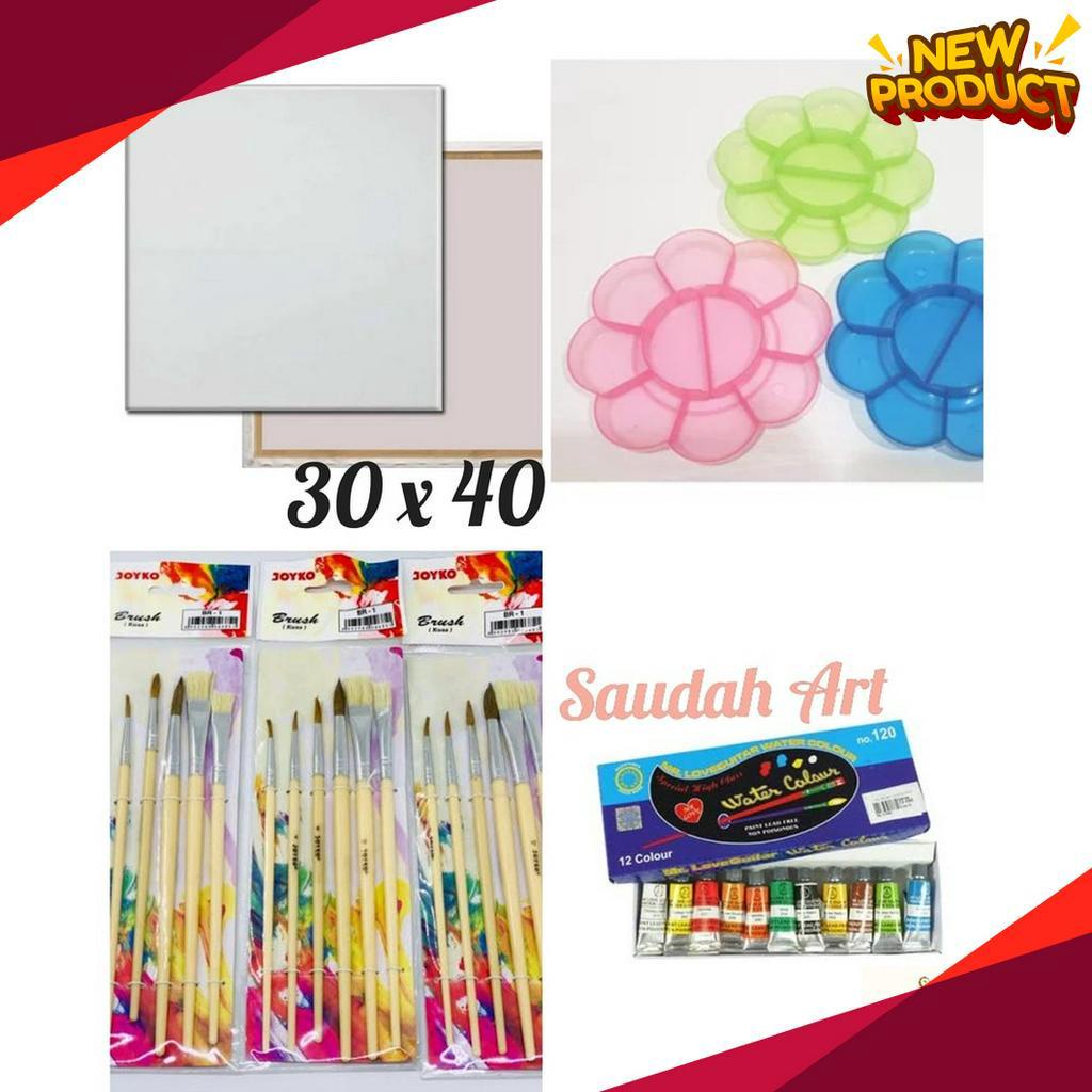 

HOT Paket Kanvas Lukis kanvas 3x4kuaspaletcat air