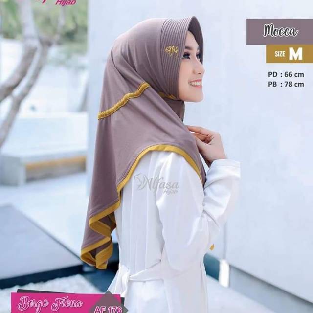 TERMURAH BERGO FIONA ALFASA HIJAB||JILBAB INSTHAN MURAH||JILBAB JERSEY