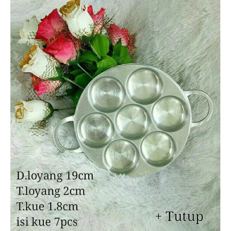 Loyang Martabak Mini / Kue Cubit + Tutup (Cetakan,Wajan,Teplon,Teflon) Akalipa