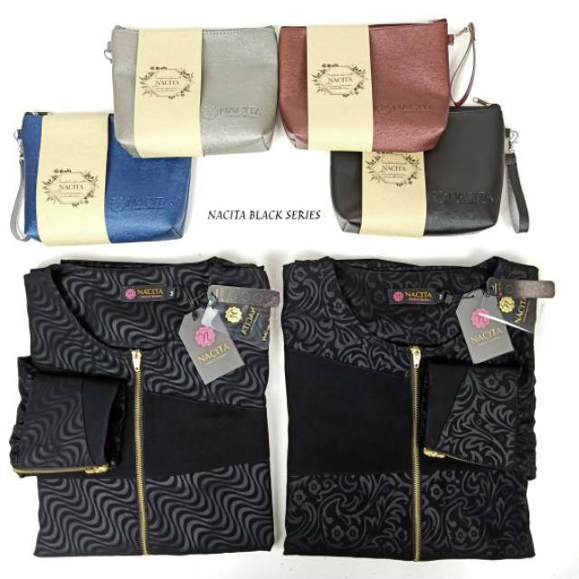 Nacita Z'black Series by HIJAB NACITA - Nacita Jetblack - Gamis Jetblack Nacita- Gamis Zblack Nacita