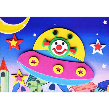 

EK003 Paket Prakarya Anak DIY Tempel Stiker Sponge Spons Eva Gambar 3D