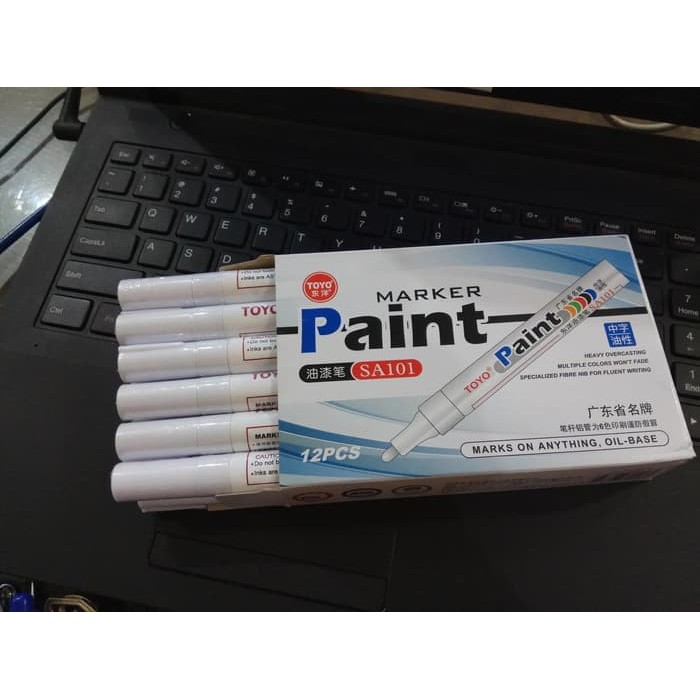 

SPIDOL BAN PUTIH ORIGINAL / TOYO PAINT MARKER PUTIH SA101