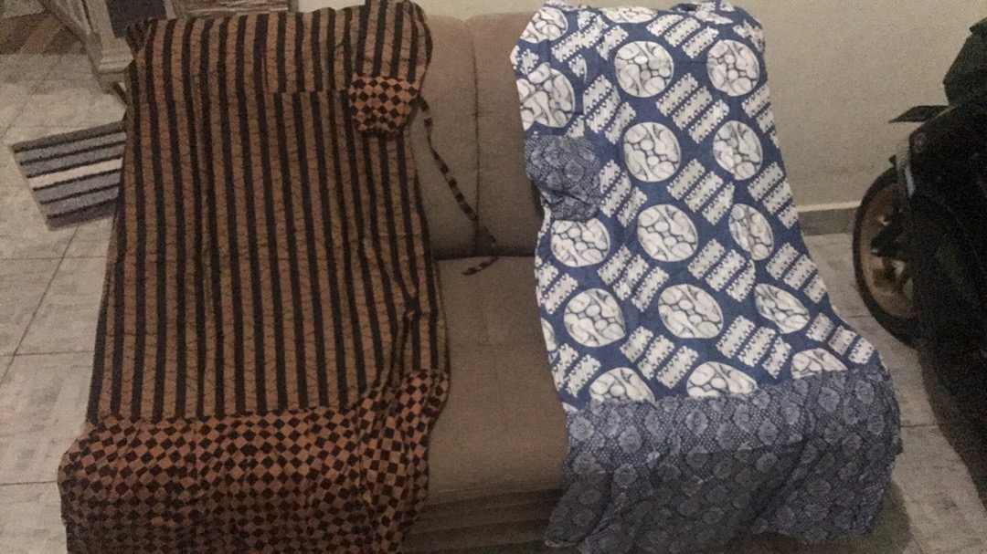Juni Batik Gamis Batik Wanita Kombinasi Resleting Belakang All Size - Tali Samping