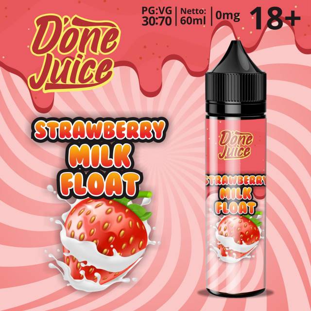 Liquid Free Base 0mg Murah Strawberry Milk Float Done Juice