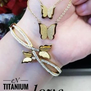 TiTanium Set Gelang kalung L98