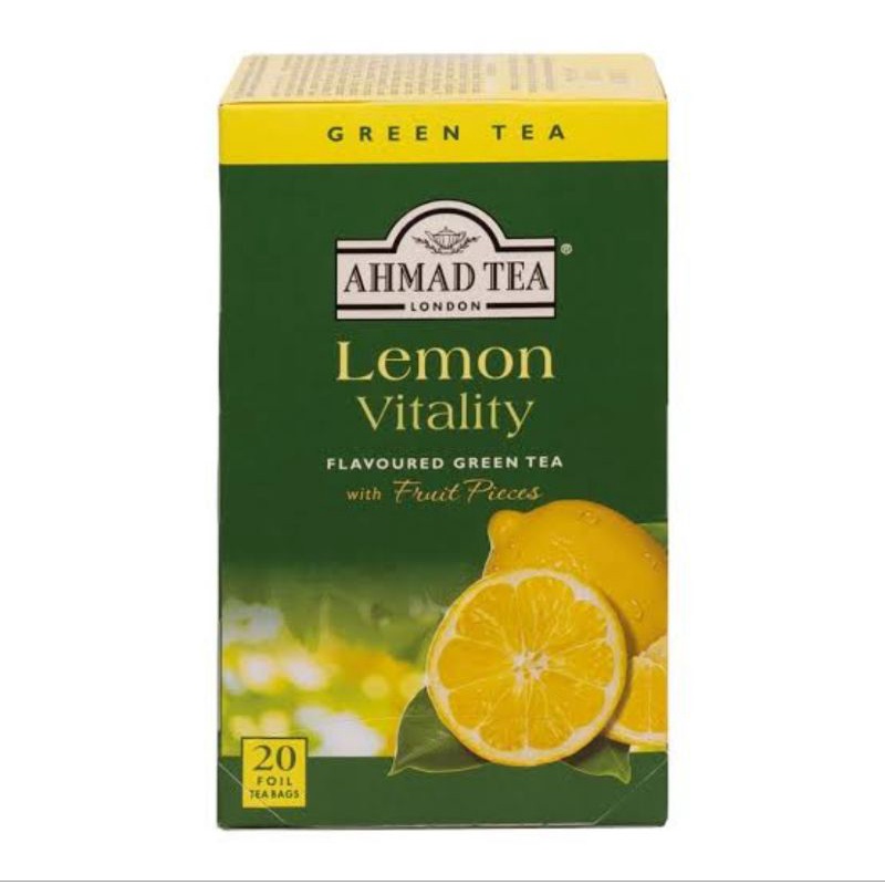 

Ahmad tea lemon Vitality teh per box isi 20 ready tanpa box ya!!