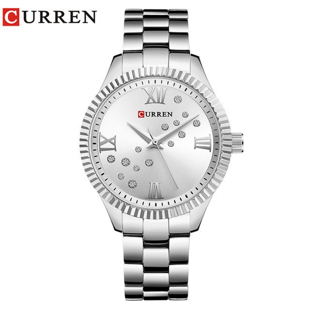 CURREN 9009 Jam Tangan Wanita Analog Stainless Steel WK-SBY