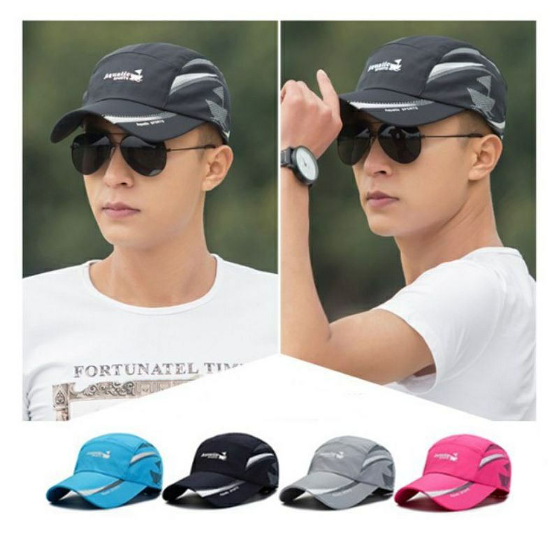 Topi Aquatic Sport-Baseball Olah Raga Summer Pria wanita