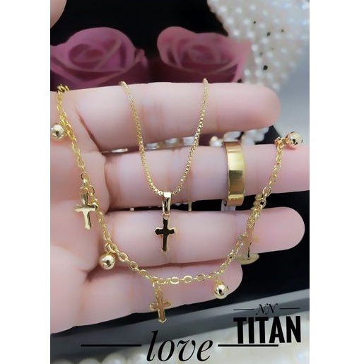 Titanium set asesoris wanita HHY999