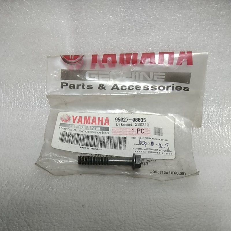 BAUT BAK KOPLING PENAHAN COVER CVT SPAKBOR DEPAN HB 6 X 35 BOLT (SX4,TZM150,RXZ,RZR.YP125) NOUVO, MI