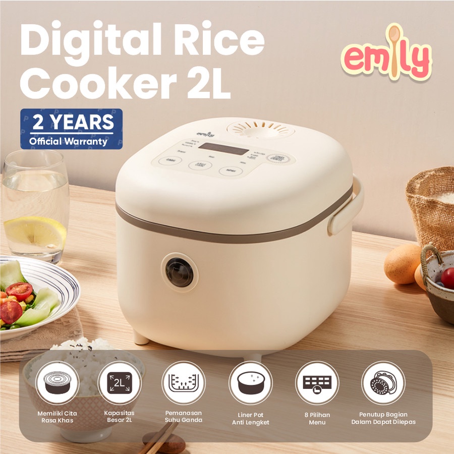 Makassar ! Rice Cooker / Penanak Nasi Multifuntion Emily 2 L ERC 43002