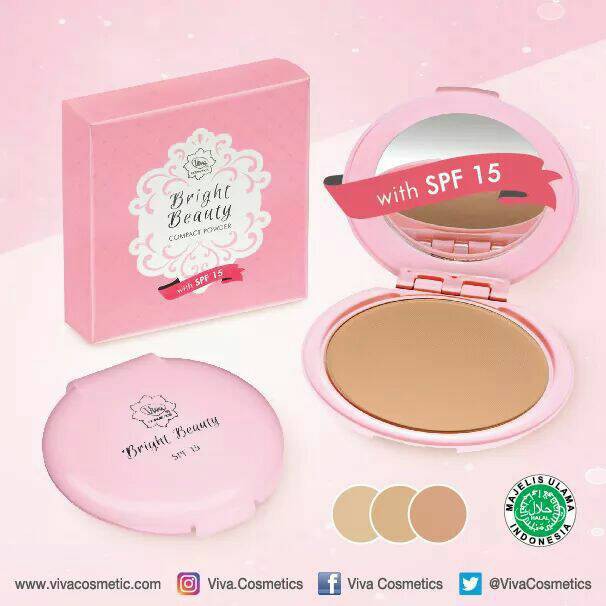 ✨LACIKOSME✨ VIVA BRIGHT BEAUTY COMPACT POWDER WITH SPF 15 - ORIGINAL BY VIVA