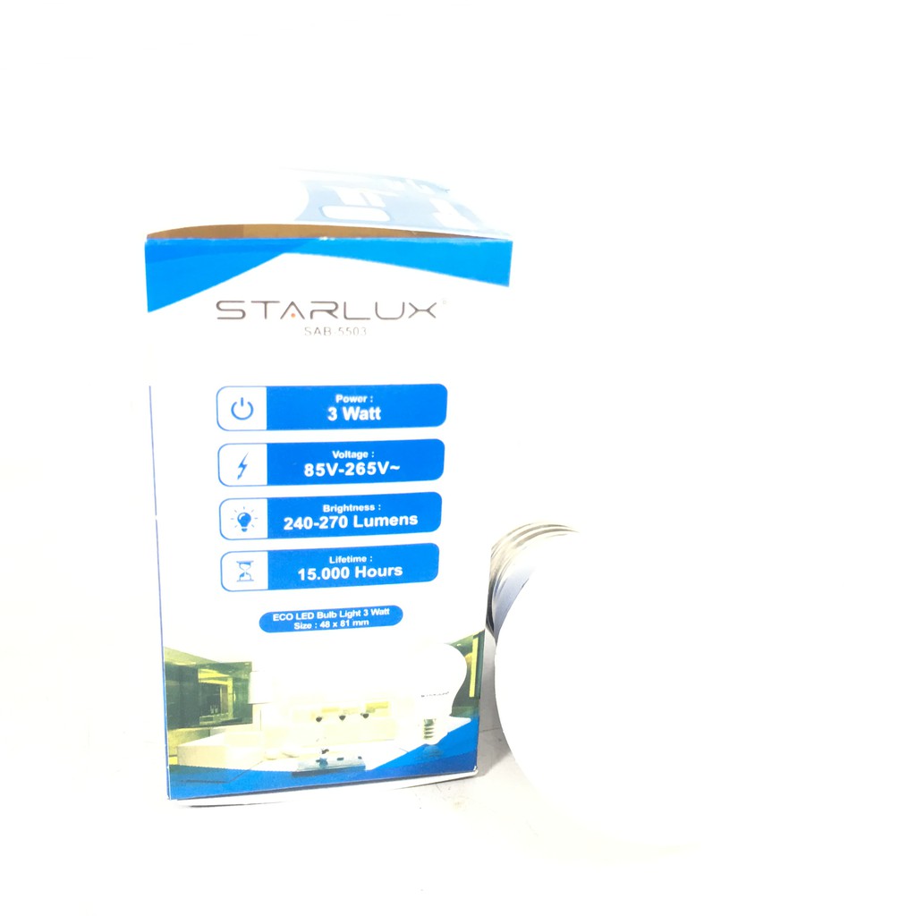 Lampu LED Starlux 5W 5 Watt Garansi 400 500 Lument Terang