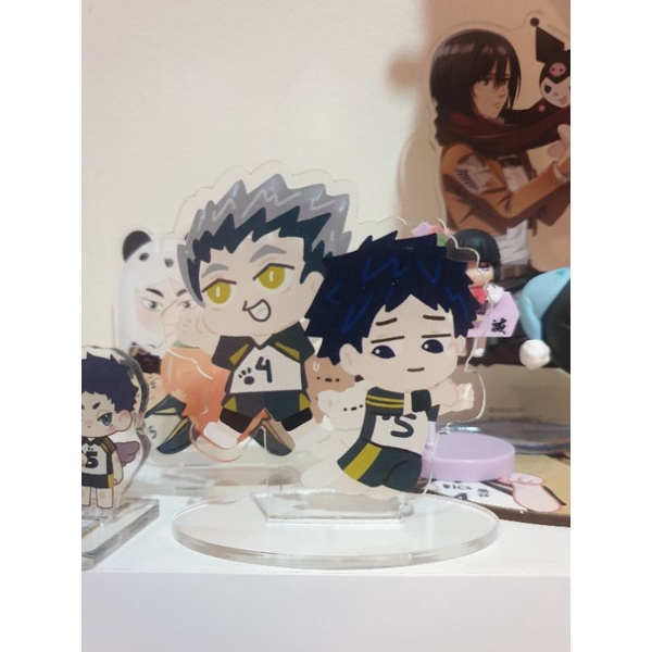 Haikyuu bokuto akaashi (bokuaka) standee acrylic by@wintercoffe