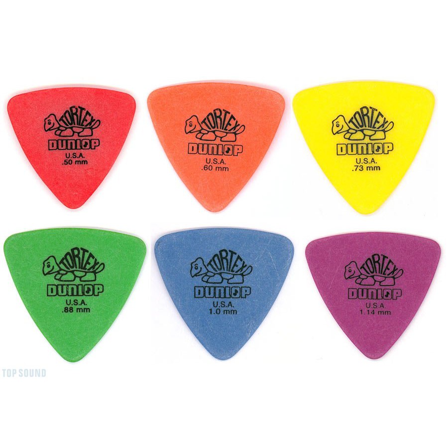 1pcs Dunlop Tortex Triangle Pick Gitar Original USA