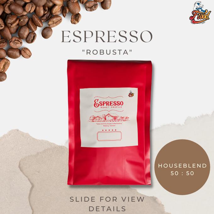 

House Blend 1kg Arabika Robusta 50:50 Espresso Roast Coffee Grade 1