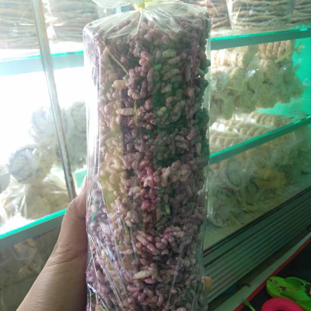 

Rengginang ketan unguu