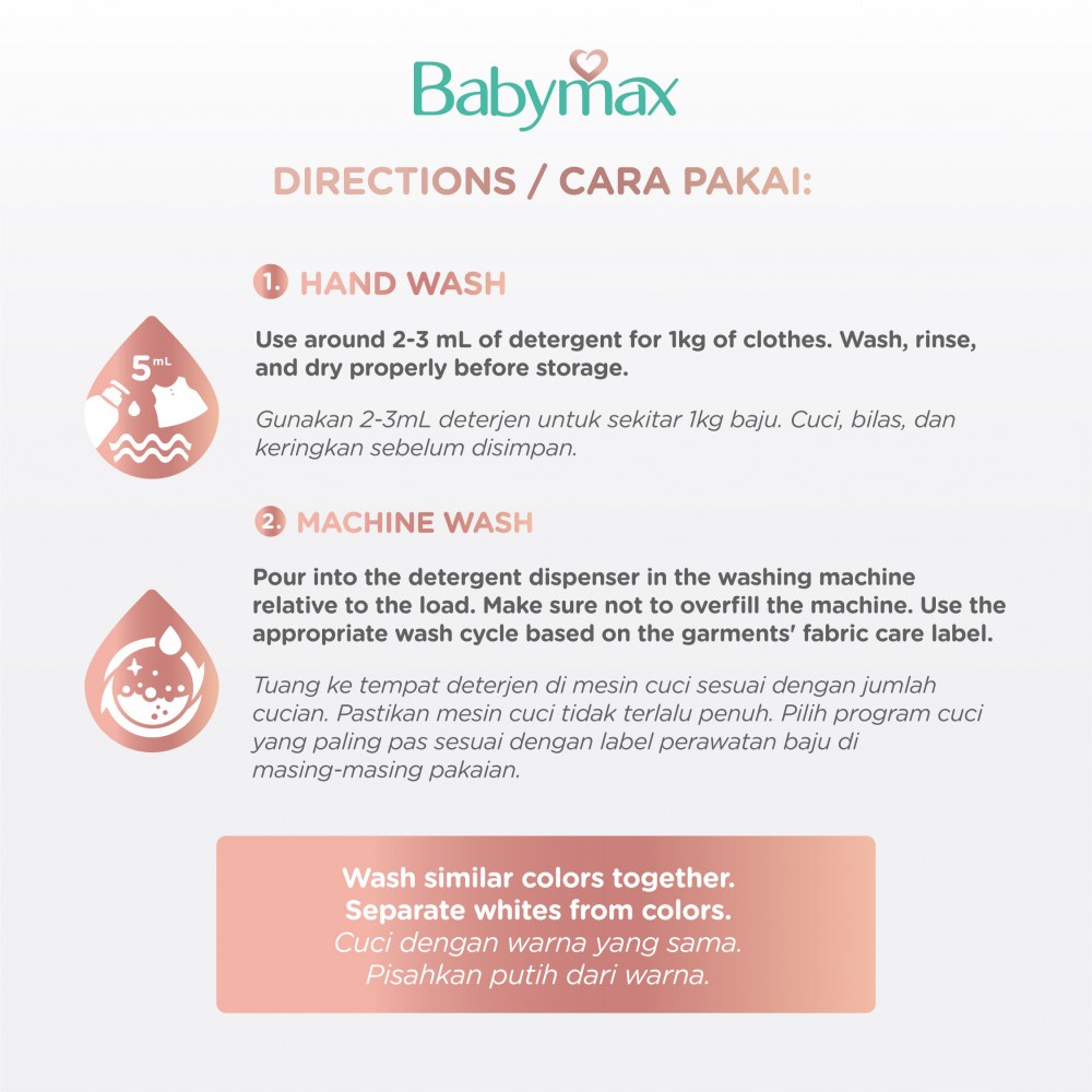 Babymax Premium Natural Baby Safe Detergent Refill 600ml