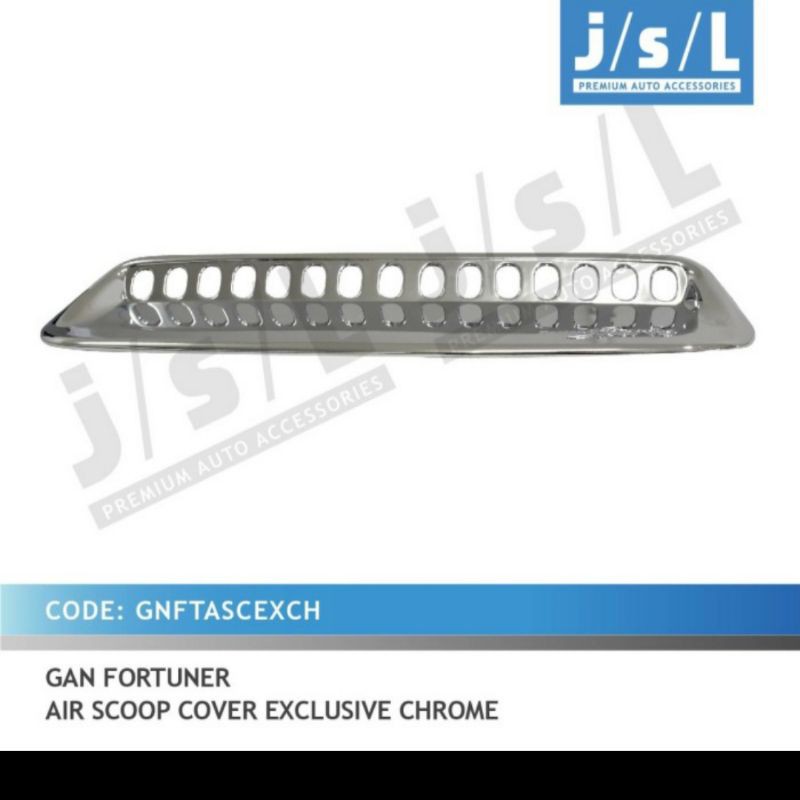 air scoop cover exclusive chrome grand new Fortuner jsl