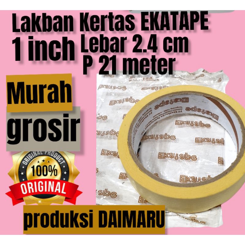 

lakban kertas 1 inch isolatip ekatape masking tape