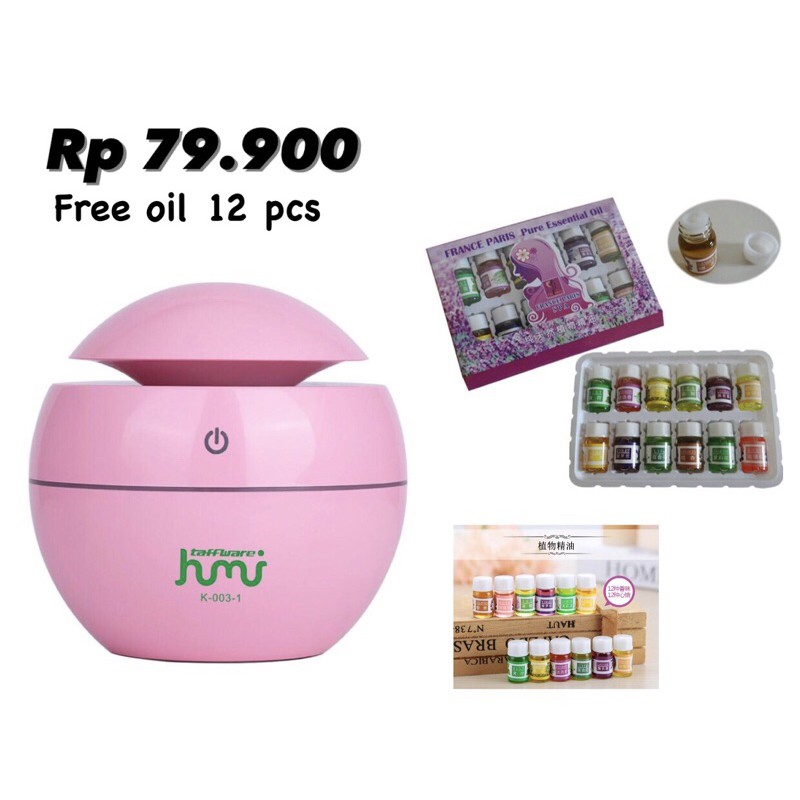 HUMIDIFIER PINK FREE 12 PCS