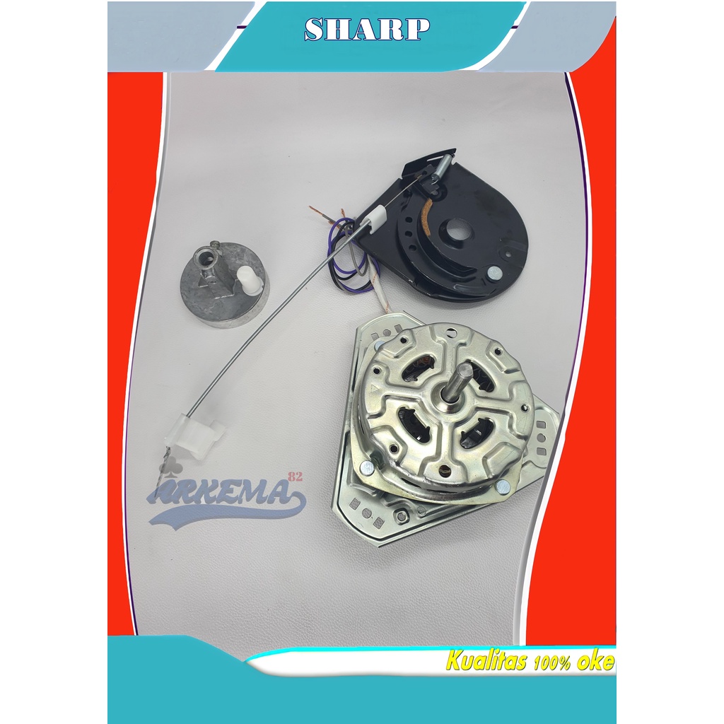 [ JUAL SET ] MOTOR DINAMO SPIN PENGERING MESIN CUCI 2 TABUNG SHARP SET