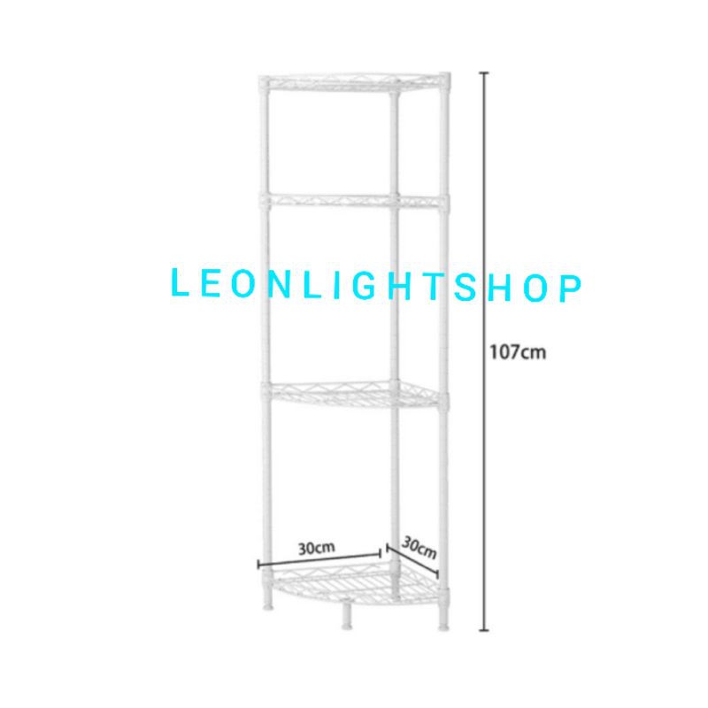 KRISBOW RAK BESI SUDUT 4 TINGKAT/ACE HOUSEHOLD SHELVING CORNER/ACE PENYIMPANAN RAK SUDUT SOFA&amp;DAPUR
