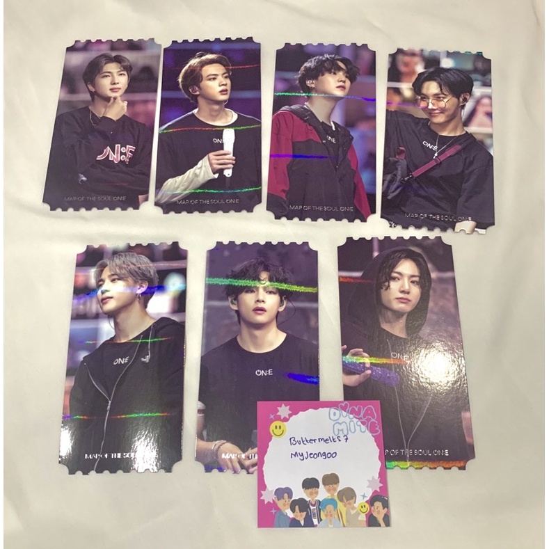 [Ready] BTS Tiket Hologram Tihol  MOTS ONE DVD RM JIN Suga Jhope Jimin V Jungkook