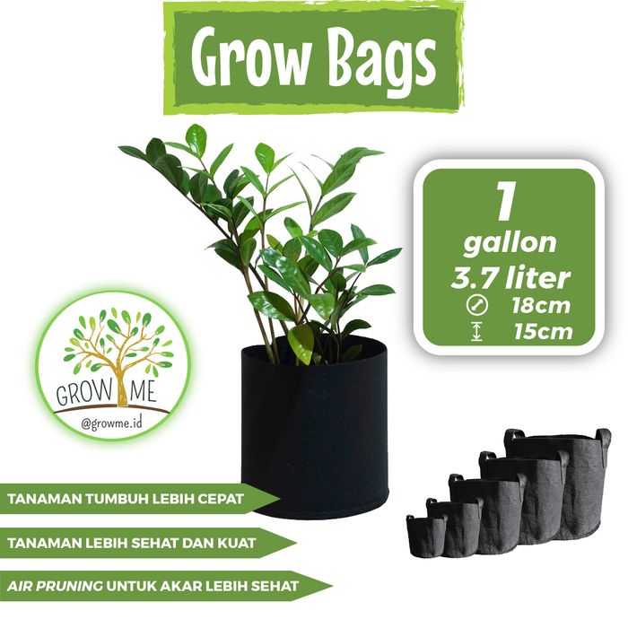 Grow Bag - Planter Bag, Pot Tanaman kain, GrowMe.id