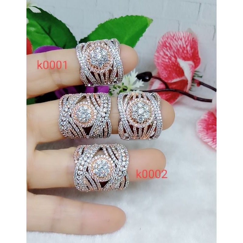 Cincin  kombinasi permata full k0001.0002