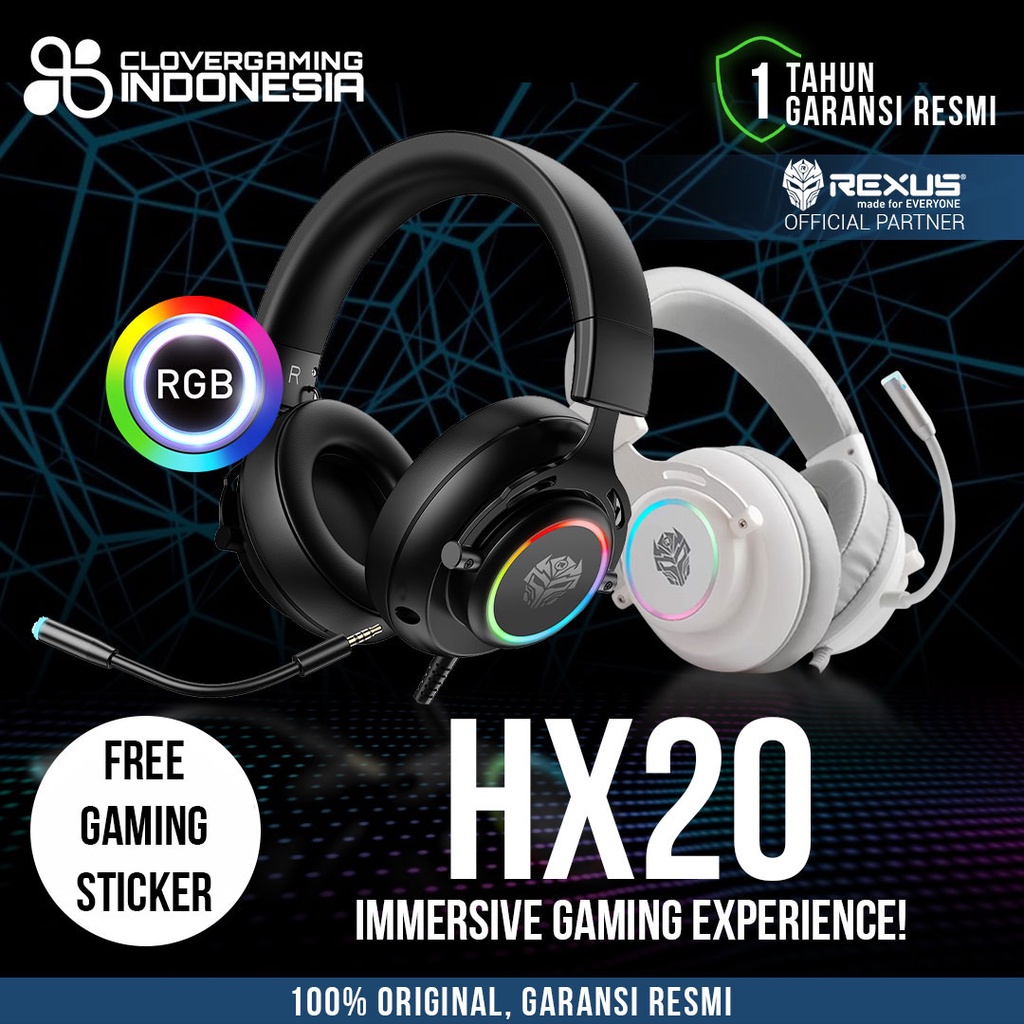 Rexus Thundervox HX20 7.1 Virtual Surround Sound - Gaming Headset