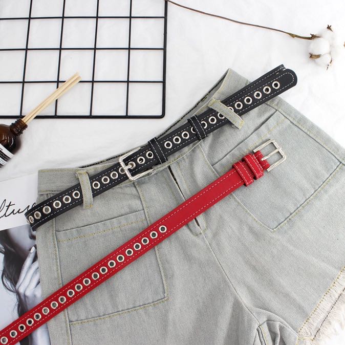 Ikat Pinggang Kulit Pu Lembut Casual Untuk Wanita/ Ikat Pinggang Casual Wanita PU Fashion Wanita