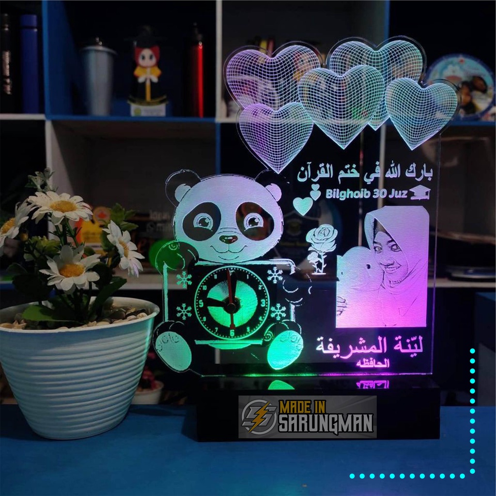 Lampu Hias 3D/Lampu Tidur Hias 3D Lampu Akrilik Custom Lampu Hias Led 3D Lampu Buat Kamar Tidur Lamp