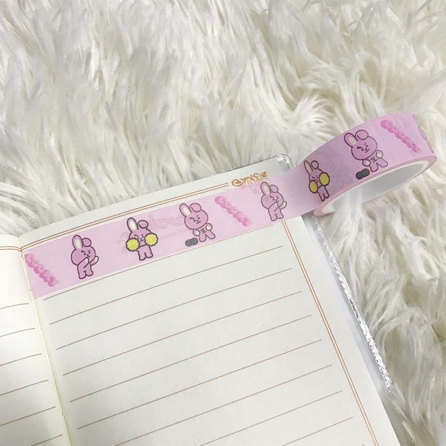 Stiker Kertasselotip Washi Gambar KPOP BTS V Untuk Dekorasi Scrapbook