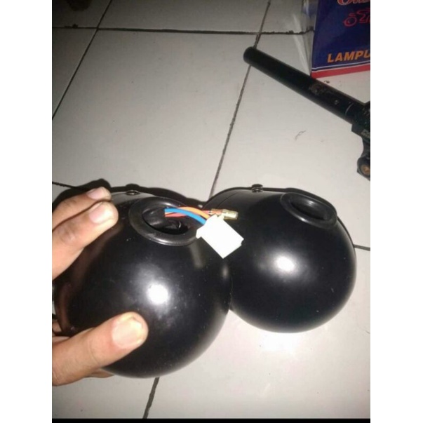 headlamp twin caferacer lebar 22cm