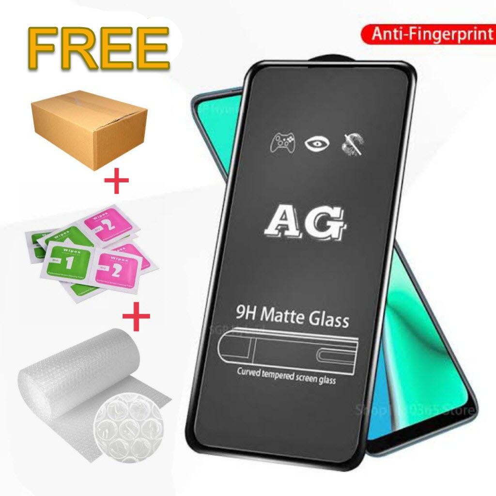 Tempered glass Matte REALME C  Narzo X Series/mtra/Anti Minyak Gores Pelindung Protector Cover Layar Screen Handphone Kamera