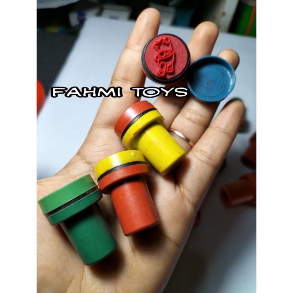 

HJK 100 pcs STAMPLE MAINAN / stempel / cap mainan