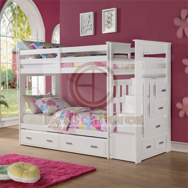 DIPAN RANJANG  tempat tidur anak super mewah dan kokoh dengan laci tangga furniture 90x200 BEST SELL
