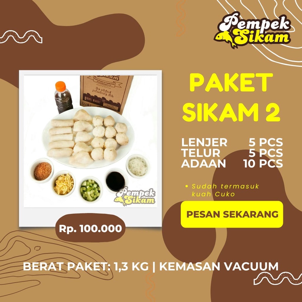

Pempek Sikam Tenggiri Asli 100% - Paket 2