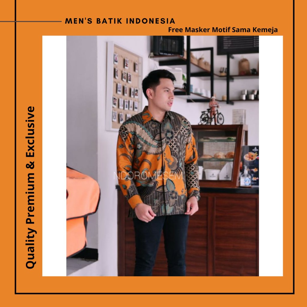 BATIK EXCLUSIVE PREMIUM kemeja batik pria lengan panjang terbaru ORIGINAL