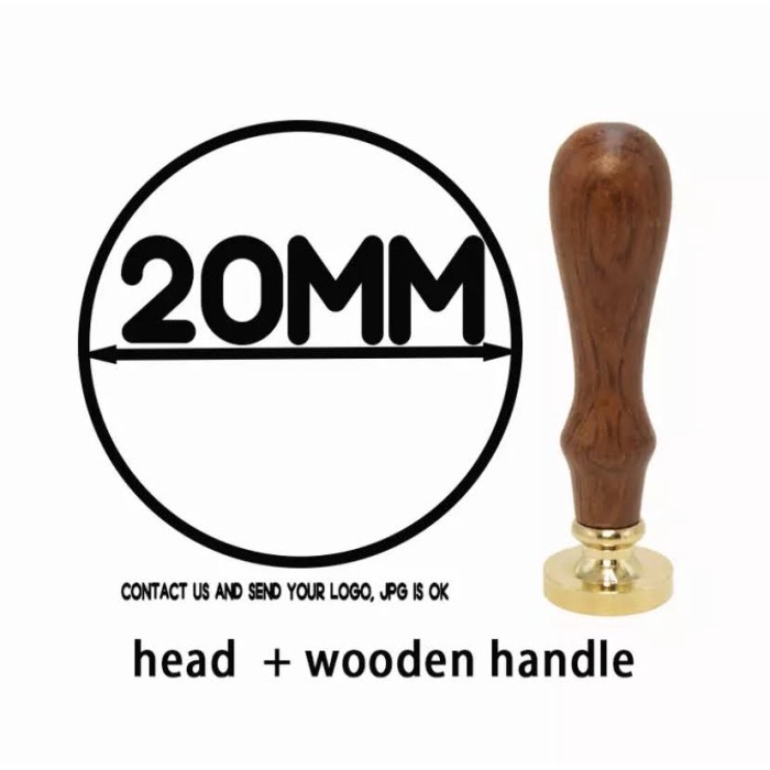 

Letter Custom Stamp Wax Seal (2 Cm, 2,5 Cm, 3 Cm) Round Stamp / Stamp Lingkar